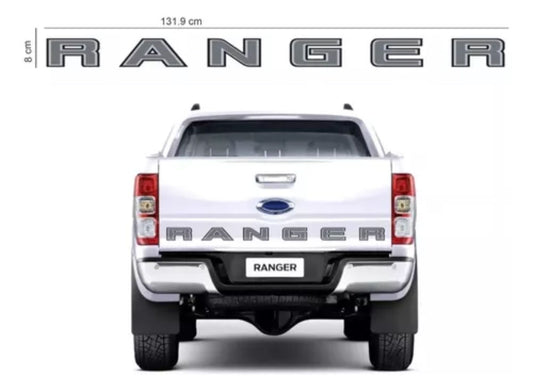 Ford Ranger 2020-2021 Calcomanía Tricolor Tapa Trasera