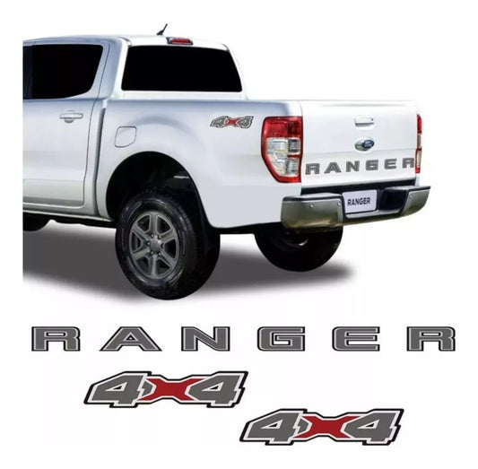 Calcomanía Kit:  Ranger  Tapa Trasera +4x4+ Diesel Ford Ranger 2020/21